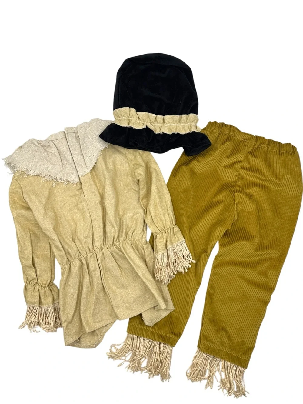 Pottery Barn Kids Wizard of Oz Scarecrow Halloween Costume 3 Pc Set Size 4-6